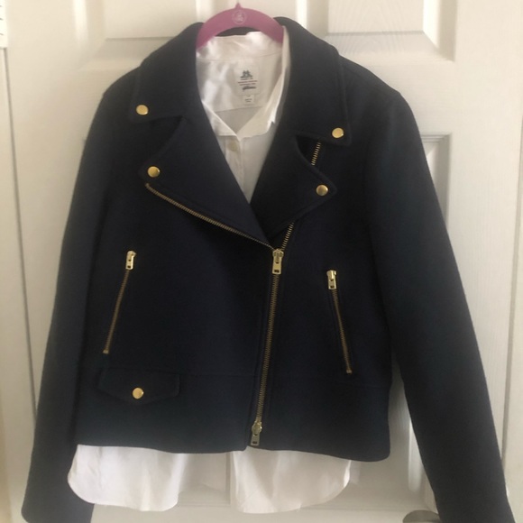 J. Crew Wool Moto Jacket - Picture 4 of 6